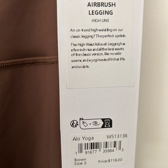 ALO Yoga Brown Seamless Leggings - Picture 3 of 3